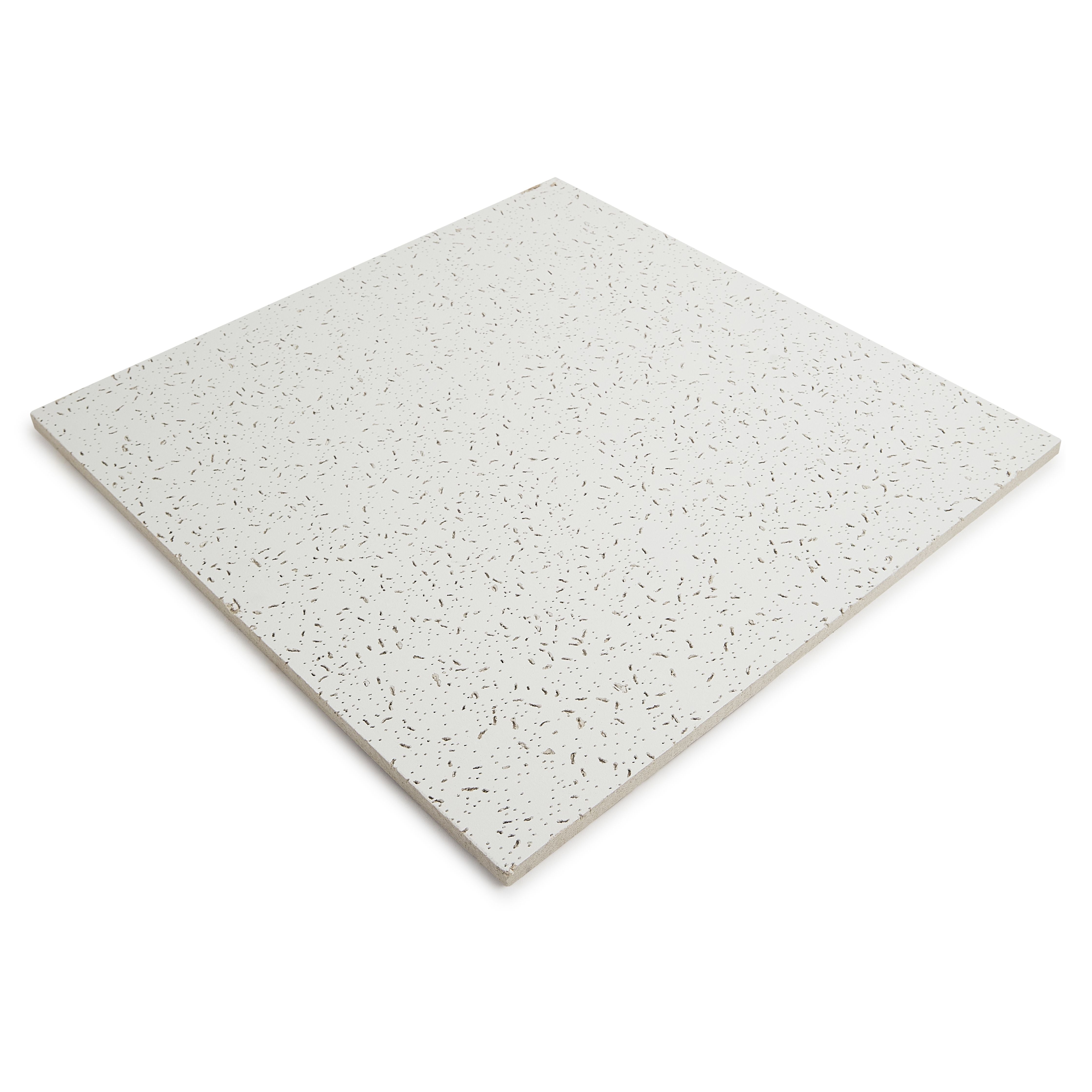 Fine Fissured Acoustic 600mm x 600mm Suspended Ceiling Tiles (Box of 10)